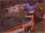 Ari Vatanen rolls over in his Mitsubishi Galant - 2,5 MB (no sound)
